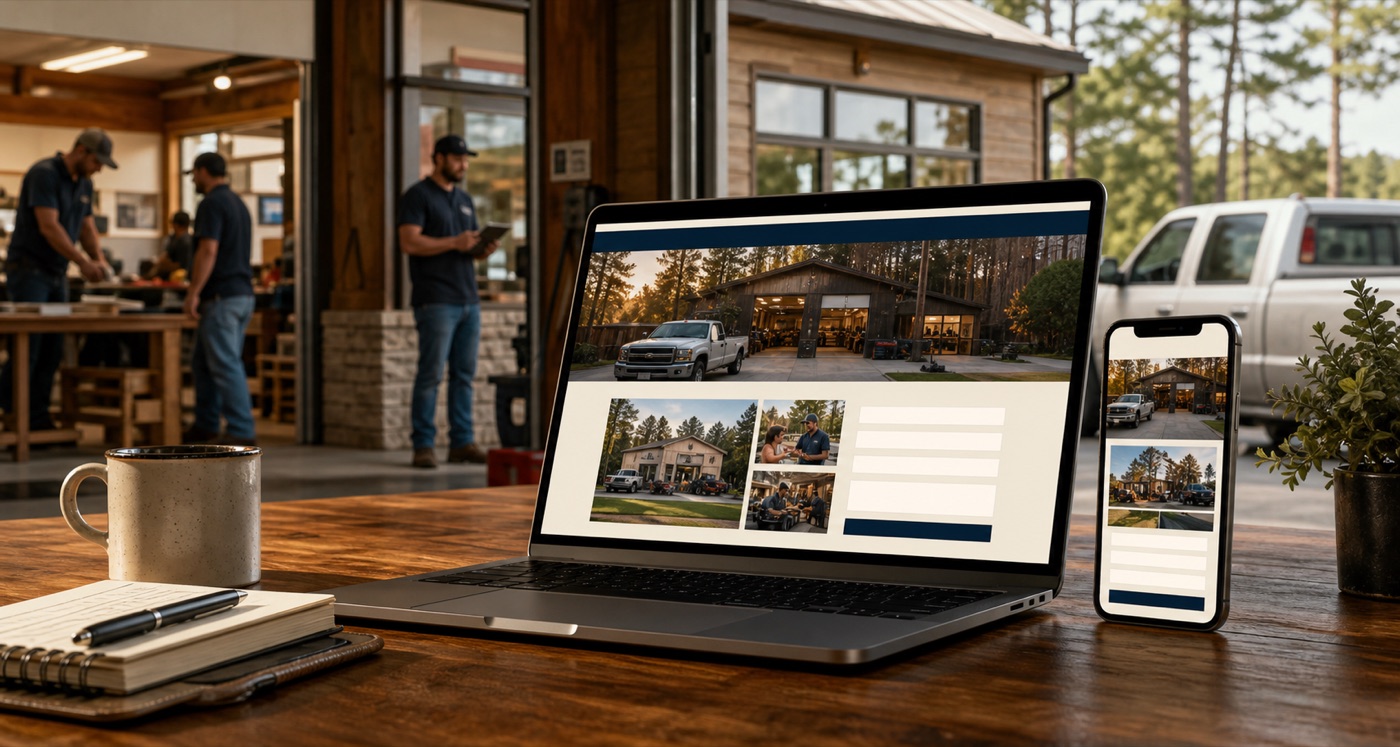 Website service visual